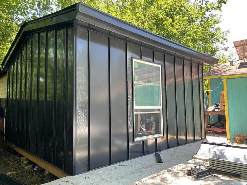 Black standing seam metal wall panels for Metal Roof Installation in Cheverly